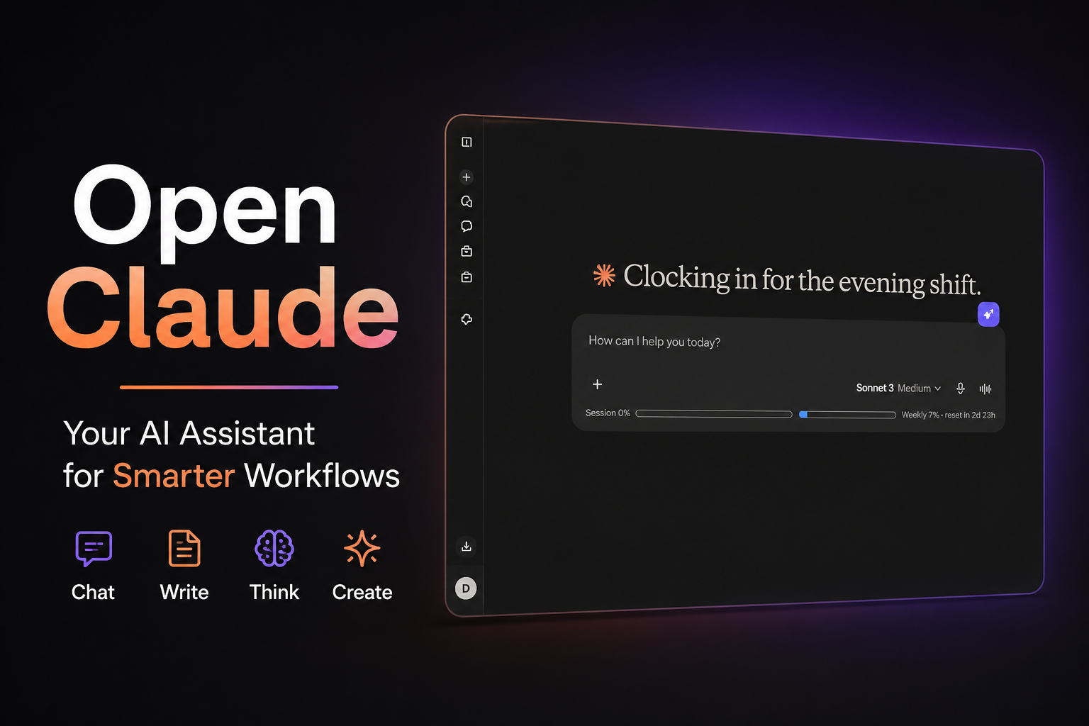 Open Claude AI Interface - Step 1 for Gamma Connector Setup