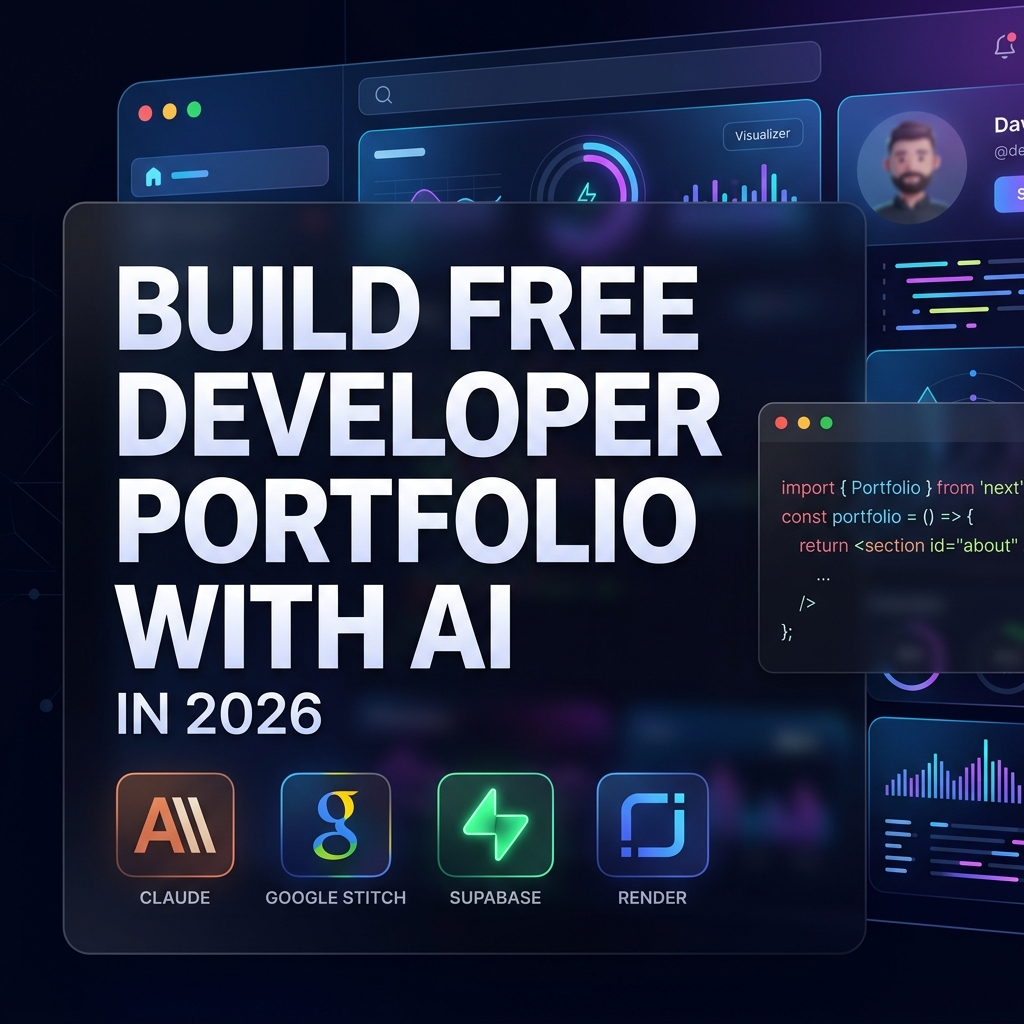 I Built My Developer Portfolio for Free with AI: Here's Exactly How